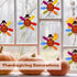FEPITO 105 PCS DIY Turkey Craft Kit - Colorful Feathers, Dot Glues, Thanksgiving Stickers for School Activities