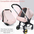 Summer/Autumn Baby Car Seat Cover,Sunproof Car Seat Canopy for Babies, Extra Large Mesh Window Baby Car Seat Sun Shade