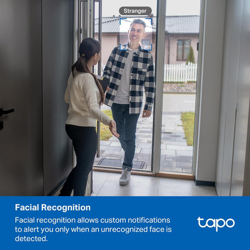 Tapo 4K 360 C260 Indoor Pan/Tilt Wired Security Camera - Works as a Baby Monitor, Person/Pet Detection, Facial