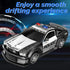 GoolRC 1:12 Scale RC Drift Car 2.4GHz Remote Control Police Car with Lights Siren 4WD High Speed Racing Toy