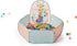 UTEX 3 in 1 Pop Up Kids Play Tent with Tunnel and Ball Pit, Indoor/Outdoor Playhouse, Orange Pink/Light Green