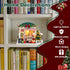 Yeconire Set, 3D Christmas Miniature Dollhouse Kits, DIY Miniature House Kit, Tiny House with LED, Christmas Village