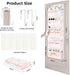 Closet 5-Tier Clastyle Rainbow Over the Door Organizer Cloud Nursery Hanging Storage Organizer for Girls Clothes Diaper