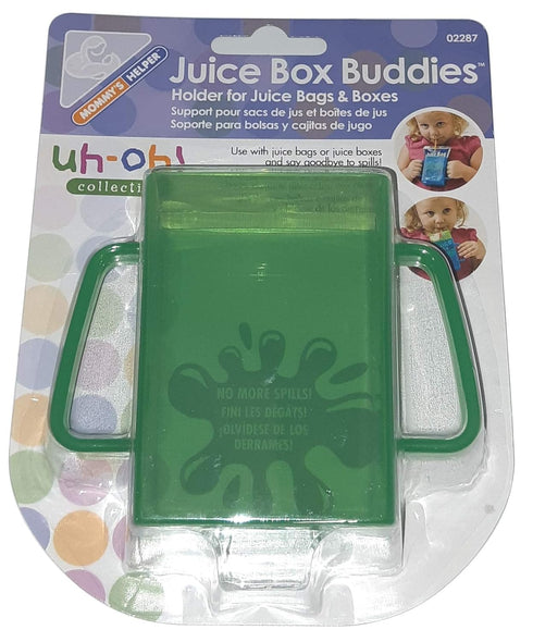 Mommys Helper Juice Box Buddies Holder, Blue, 2-Pack