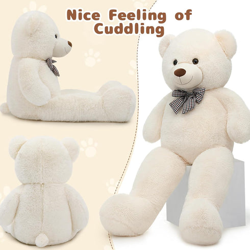 MaoGoLan Giant Teddy Bear - 4 Feet Stuffed Animal for Baby Shower, Life Size Large Teddy for Girlfriend, Boyfriend,