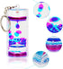 FKYTION Liquid Motion Bubbler Key Chain, Pack of 8 Colorful Hourglass Calming Relaxing Toys