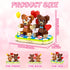 Sets 8+ (289pcs) aphpaio Valentines Brown Bear Building Toy for Lover, Art Love Collectible Home Wedding Decor, Cute