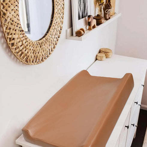 GirlBrown Owlowla Changing Pad Cover,Waterproof Changing Pad Covers-Soft Leather Diaper Changing Table Cover,Fits