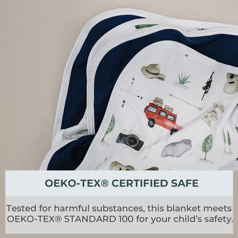 Cozy 50x50" Pobibaby Stretchy Quilt for Infants and Toddlers - Explore Design