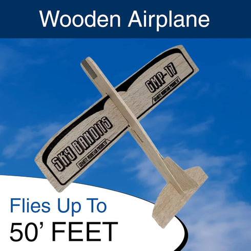 Set 6 Pack 6 Granite Mountain Products Balsa Wood Airplane Kits | Plane Toys - Small Balsa Glider | of BalsaWood
