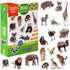 19 Fridge Magnets for Toddlers, Zoo Photo Kids Magnets for Refrigerator, Animal Magnets
