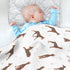 KICPOAY Doberman Pinscher Dogs Baby Swaddle Blanket for Boys and Girls, Muslin Baby Receiving Swaddle Blanket, Soft