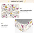 miaozhen 1 Pack 52x28 Cotton Baby Crib Sheets for Boys Girls Ultra Soft Snowfall Berry Cream and Gold Crib Mattress