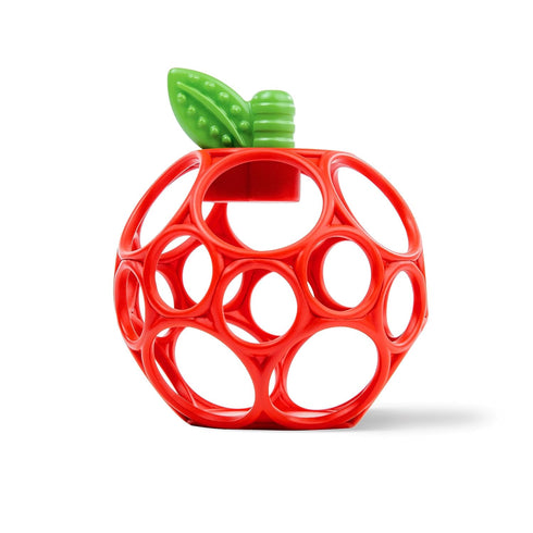 Bright Starts Oball Easy Grasp Red Apple Teether Toy, Hold My Own