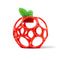 Bright Starts Oball Easy Grasp Red Apple Teether Toy, Hold My Own