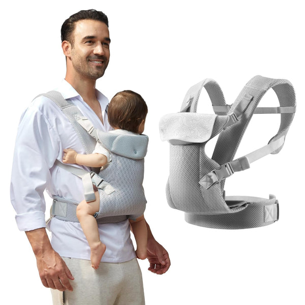 IULONEE Baby Carriers from Newborn with Detachable Bibs Ergonomic Portable Baby Front