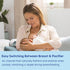 0-6 2 Count, MAM Original Baby Pacifiers Months, Binky for Newborn Babies, BPA-Free Skin Soft Silicone Nipple, Glows