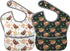 Qwalnely Sloth Baby Stuff Baby Bibs 2Packs for 6-24 Months Waterproof Washable Fabric
