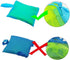 BornFeel 18 12 18 Inch Large Mesh Bag for Beach Toys Beach Bag for Sand Toys Mesh Sand Toy Bag Tote Green/Blue x x