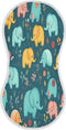 Bulletgxll Vintage Elephants Unisex Baby Burp Cloths Set of 4, Soft Absorbent Organic
