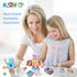 28 Playset, 3 4 5 6 7 8 Wooden Snap Together Building Toys, STEM Blocks Toys, Pcs Robot Take Apart Toys Montessori