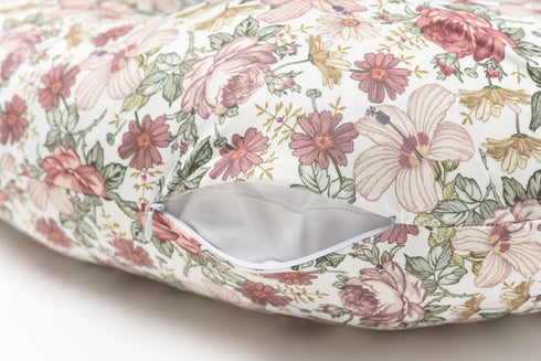 (2 Pack Little Jump Western Wild Flowers Nursing Pillow Cover Slipcover for Breastfeeding Pillows, Soft and Comfortable