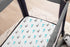 American Baby Company 100% Natural Cotton Fitted Pack and Play Sheet, 39" x 27", Aqua Whales for Playpen