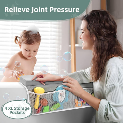 Elbow Set 26'' 2.4'' IFNOW Baby Bath Kneeler and Rest Pad - Extra Long and Thick, Quick Dry Kneeling Pad for Bathing