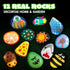 JOYIN 12 Rock Painting Kit - Glow in The Dark Rock Kit for Kids Ages 6-12, Art Supplies for Birthday Party Gift