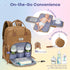 Backpack, Pack RUVALINO Diaper Bag Multifunction Travel Maternity Baby Changing Bags, Large Capacity, Waterproof