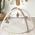 Tummy 6 12 Little Dove Time Mat with Toys, Macrame Baby Play Mat for Newborn, Baby Gym with Milestone Cards