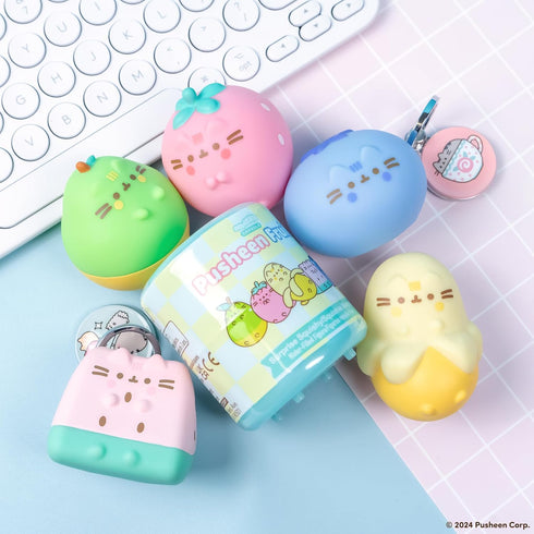Hamee Pusheen The Cat Surprise Blind Capsule - Fruits Series Cute Water Filled Squishy Toy