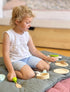 15 Playset- Set 2+, (11098) small foot wooden toys- Premium Piece Kitchen Cooking and Dining Includes Pots, Plates