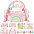 Foryoomi 7-in-1 XL Large Baby Play Gym Mat, Tummy Time Mat, Baby Gym