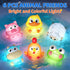 6 Packs 1-3, 2-4, 1 2 3 12-18 Light Up Bath Toys for Kids Ages Farm Animals Bathtub Toys for Toddlers Water Pool Toys
