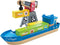 Hape Cargo Ship & Crane | Toy Boat and Crane Playset, for