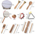 Set 1-3, Set Wooden Musical Instruments for Toddlers Natural Wood Percussion Instruments Xylophone Gift for Girls Boys