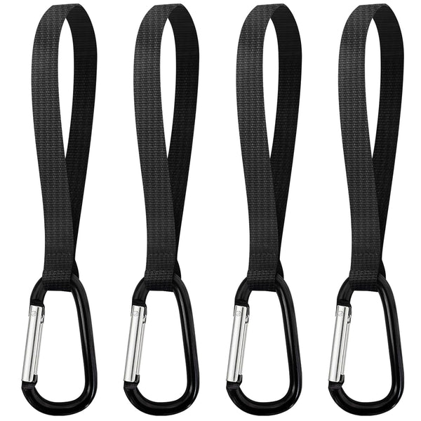 GuoluvSoo 4 Pack Stroller Hooks Multifunctional Clips for Bags, Diaper Bags, Purse &
