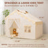 3-8, Kids Play Tent with Mat - Kids Tent Indoor with Star Lights and Flags, Toddler Tent for Kids Ages Toddler