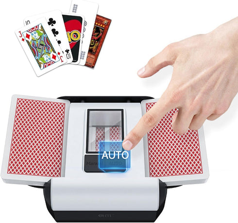 Electric Card Shuffler 1-2 Decks, Automatic Card Shuffler Machine for Poker, Blackjack