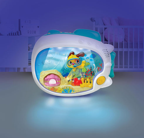3-in-1 winfun Soothing Seas Nightlight with Music Box Projector, and Soft Glowing Light - Calming Lullabies