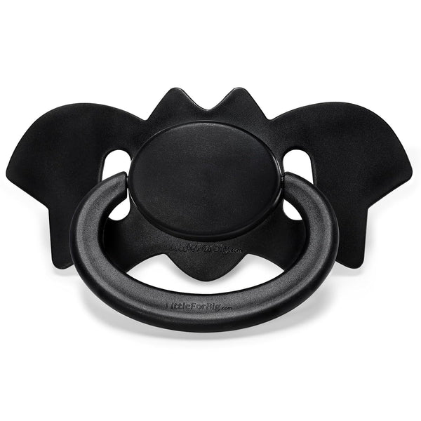 LittleForBig Bigshield Generation-II Adult Sized Pacifier - Baby Bat Pacifier Black