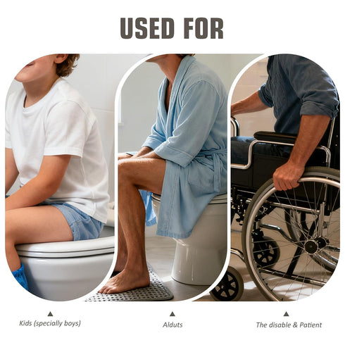 Doytn 5 (1, 7x3.3inch) Toilet Splash Guard Pee Deflector with Strong Suction Cups Urine Guard Prevents Pee Leaks Large