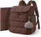 mommore Diaper Bag Backpack, Baby Bag with Waterproof Changing Pad and Stroller