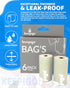 keepigo 6 72 Compostable Disposable Diaper Bags Refills | Rolls, Leak-Proof, XL Biodegradable Baby Poop Bags |