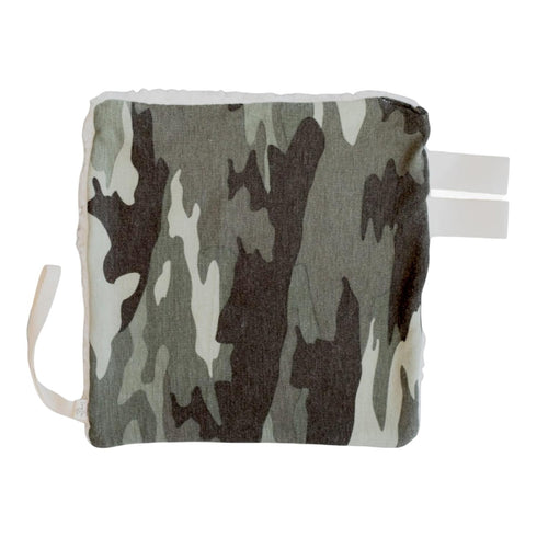 Unique Camouflage Green & Sherpa Mini Plush Pacifier Holder