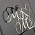 Mr and Mrs Cake Topper, Bride and Groom Sign for Wedding Engagement Cake Decorations (Mirror Silver Acrylic)