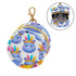 Hippopotamus Round Pacifier Storage Case with Zipper, Portable Pacifier Case for Travel, Diaper Bag & Purse, Pacifier