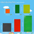 Classic Building Plate, 60pcs Random Mixed Colour Base Plates Compatible with Lego Parts