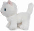 Ice King Bear Fluffy Little Cat Stuffed Animal Plush Toy, Small 6 Inches (White)